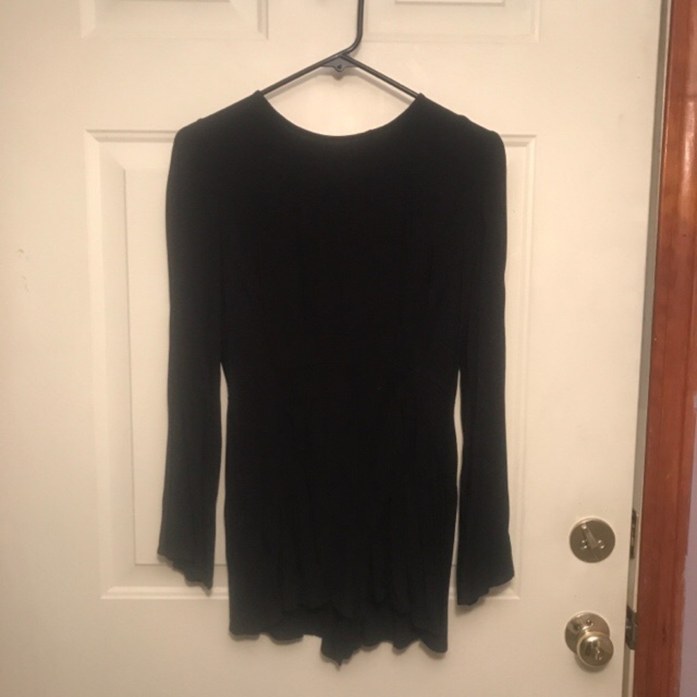 Forever 21 black romper with open back